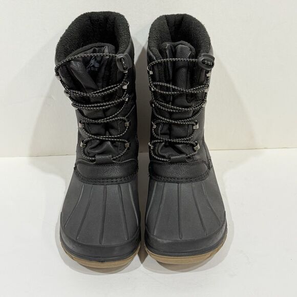High Sierra Blaine Winter Snow Boots Waterproof Black with Leather Youth Size 3M - Picture 4 of 13